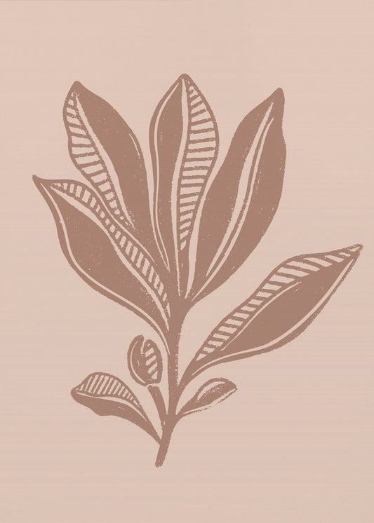 Mocha-gebladerte | Canvas