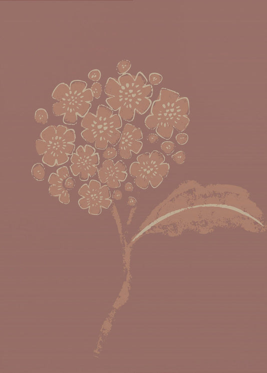 Mocha bloesem | Canvas