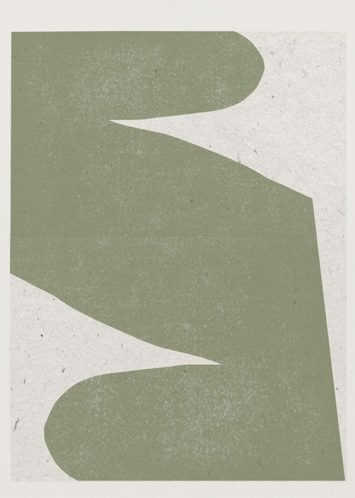 Zachte groene stroom | Poster