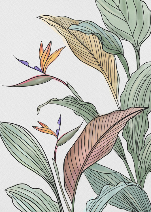 Vogels van het Paradijs | Canvas