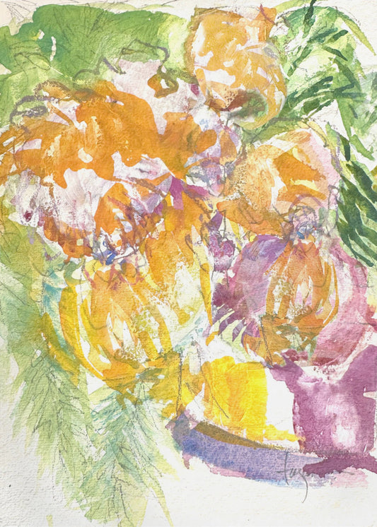 Passie van de orchideeënbloei | Canvas