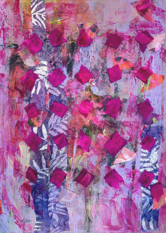 Tussen de rozen | Canvas