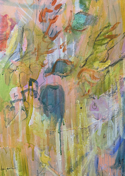 Magische tuin van kleur | Canvas