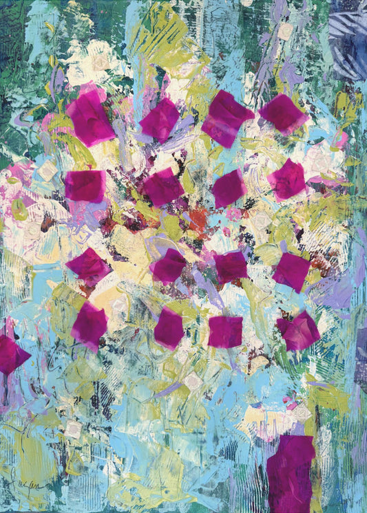 Tussen de rozen | Canvas