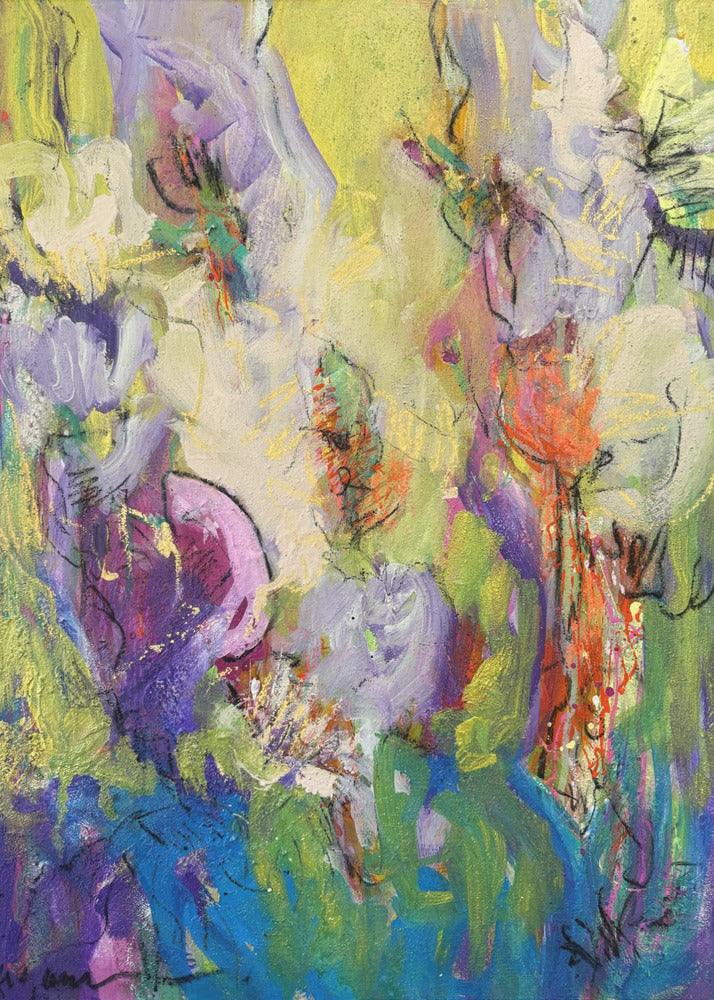 Abstracte Bloesemdans | Canvas