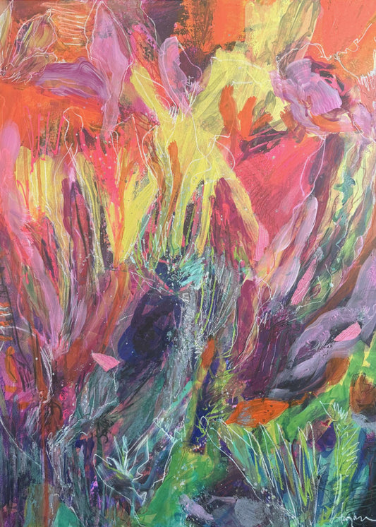 Levendige wervelwind | Canvas