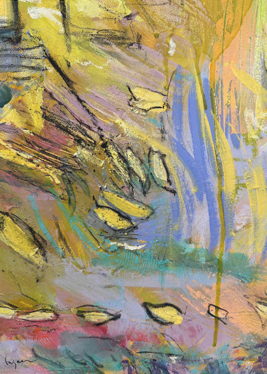 Levendige wervelwind | Canvas