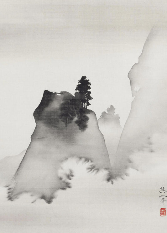 Mountains (right From the Triptych Three Evening Scenes) (19th Century) | Poster