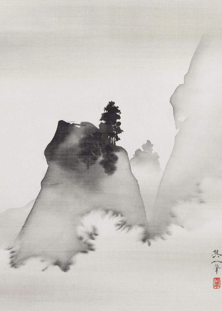 Mountains (right From the Triptych Three Evening Scenes) (19th Century) | Canvas