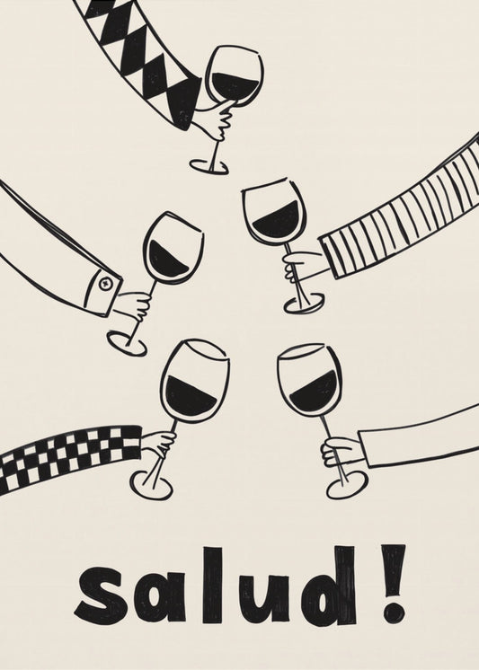 Pictufy Feestelijke Gezondheid Rood A2 | Poster