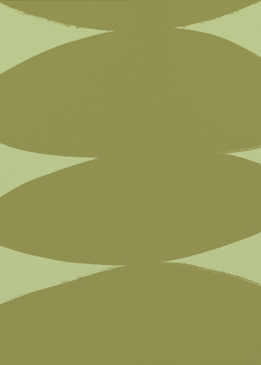Groene Harmonie Vormen | Canvas