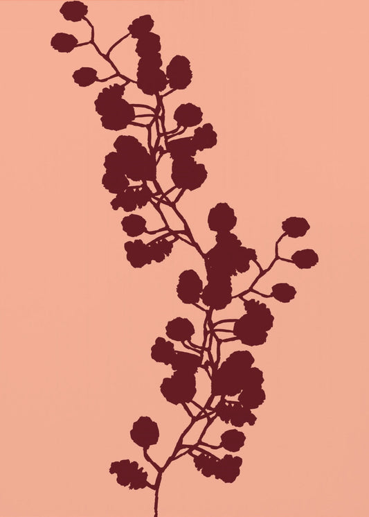 Bloemensilhouet 2 | Canvas