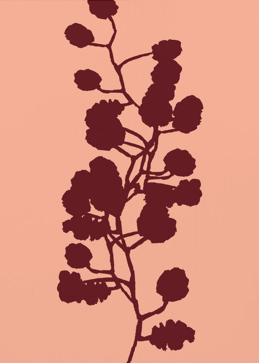 Bloemensilhouet 1 | Canvas