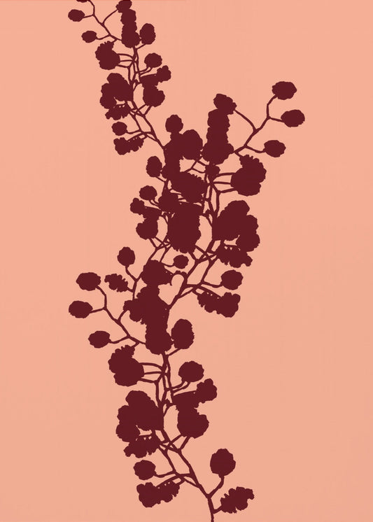 Bloemensilhouet 3 | Canvas