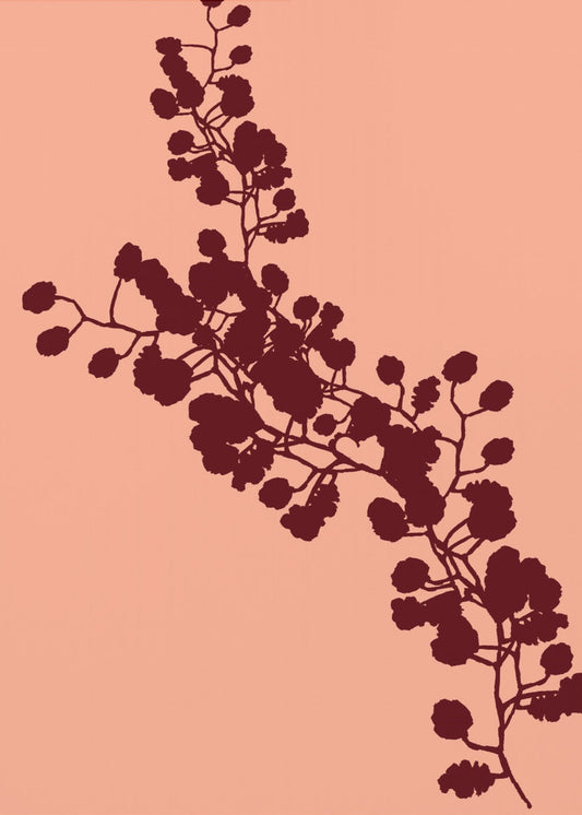 Bloemensilhouet 4 | Canvas