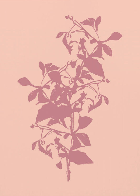 Bloemensilhouet 5 | Canvas