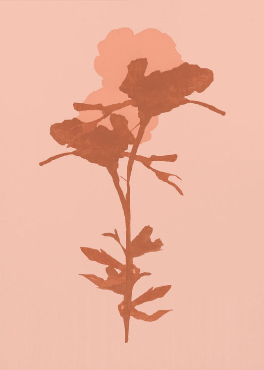 Bloemensilhouet 7 | Canvas