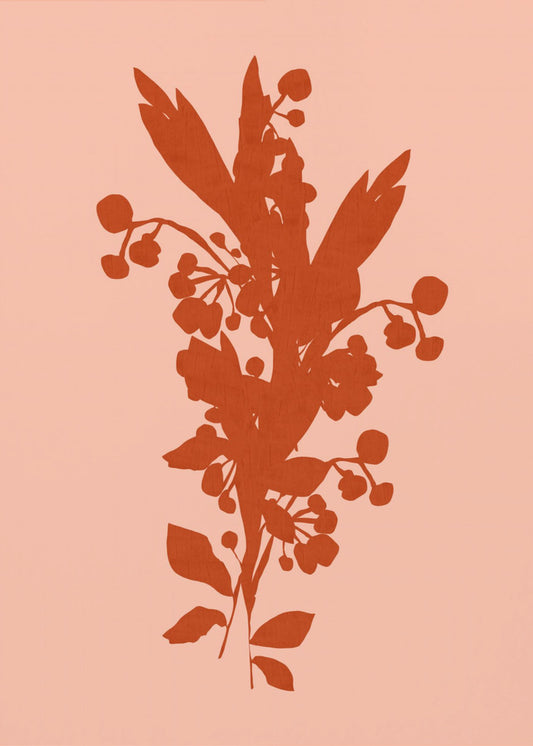 Bloemensilhouet 8 | Canvas