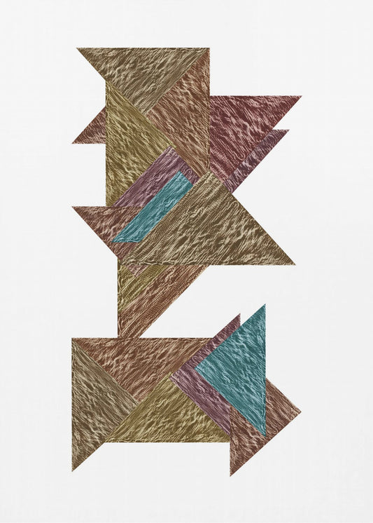Mocha Textural Abstract 2 | Poster
