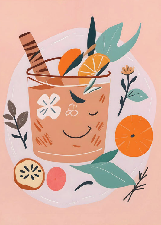 Kaneel &amp; Sinaasappelcocktail | Poster