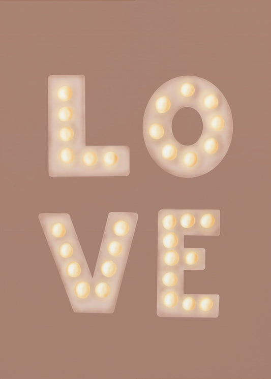 Liefdeslichtletters Mochamousse | Canvas