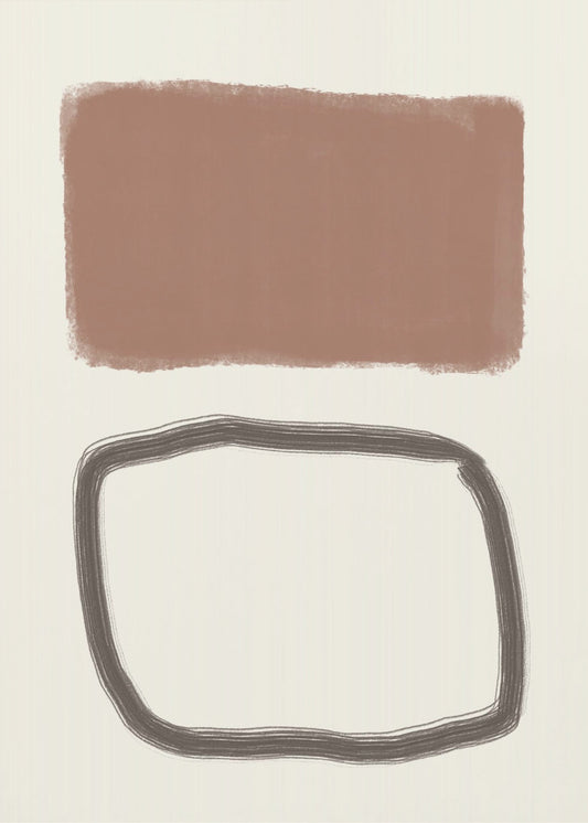 Minimalistisch Abstract Ontwerp | Canvas