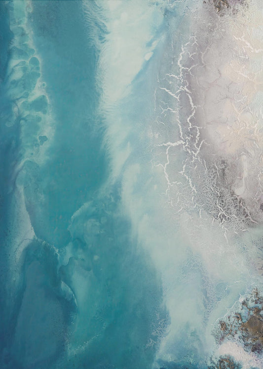 Kalmerende zee - Oceaandrift 1 | Canvas
