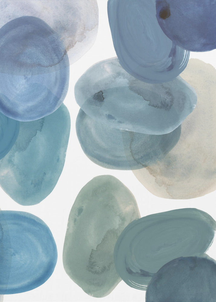 Tinten blauw 2 | Poster
