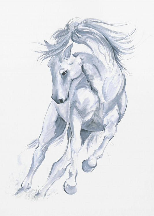 Abstract van een paardenrenbaan | Poster