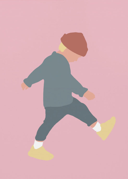 Tamo - Walking Boy Silhouette | Poster