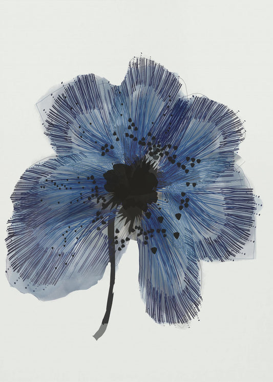Blauwe Bloem 2 | Canvas