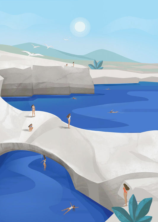 Cliff Jumping, Griekenland | Canvas