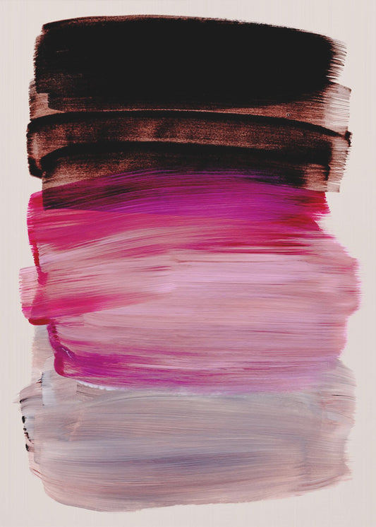 Abstracte penseelstreken 184 | Canvas
