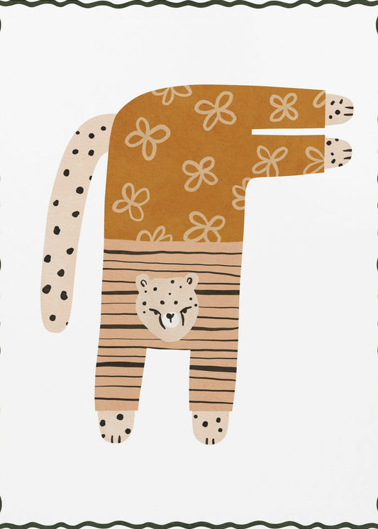 Speelse Cheetah | Canvas