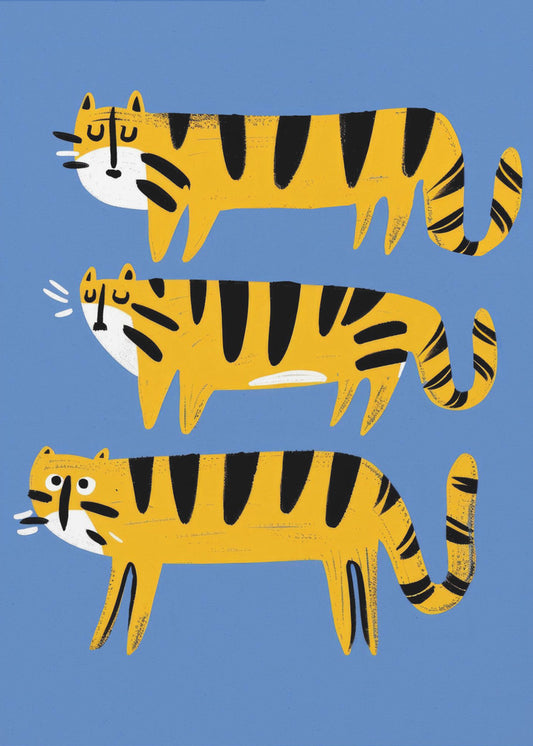 Tijger Trio Parade | Canvas
