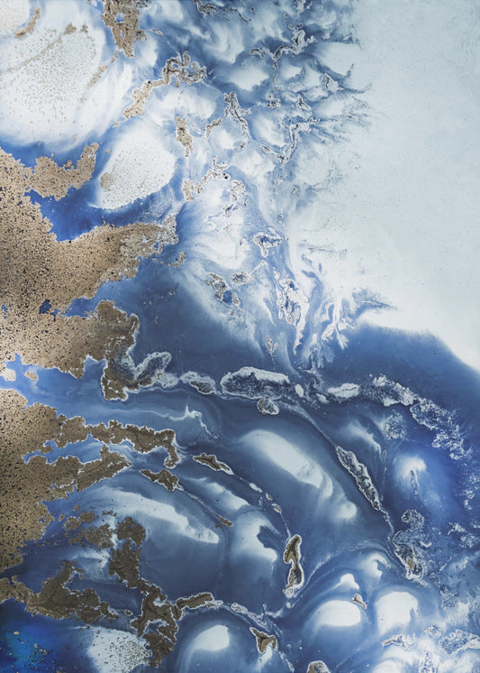 Peaceful - Ocean Wave Waltz - Oceanische texturen | Canvas