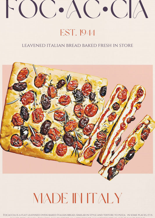 Italiaans brood met tomaten en olijven | Canvas