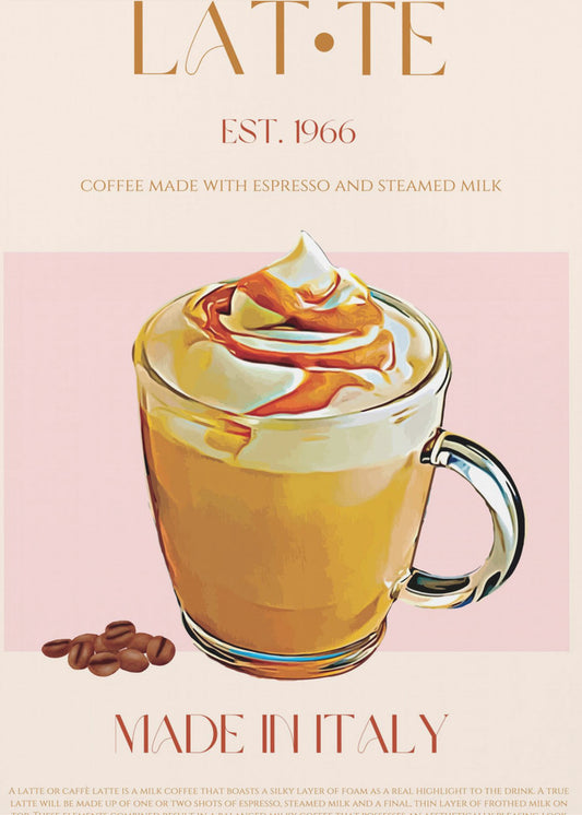 Romige Latte Delight | Canvas