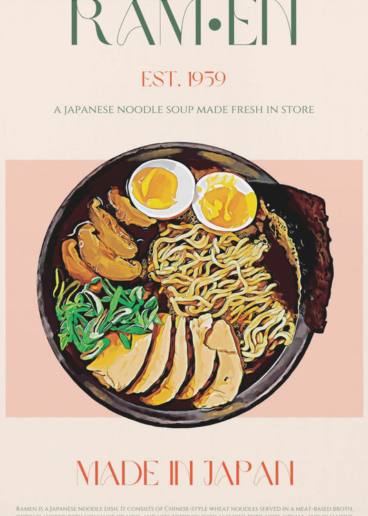 Genieten van Japanse Ramen Bowl | Canvas