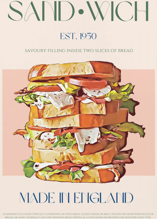 Klassieke sandwich gemaakt in Engeland | Canvas