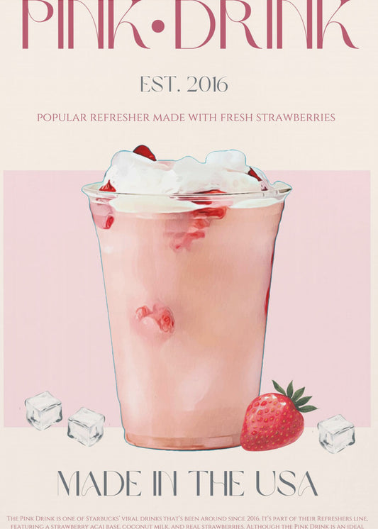 Roze Drank Print | Canvas