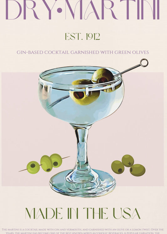 Klassieke Martini Charm | Canvas