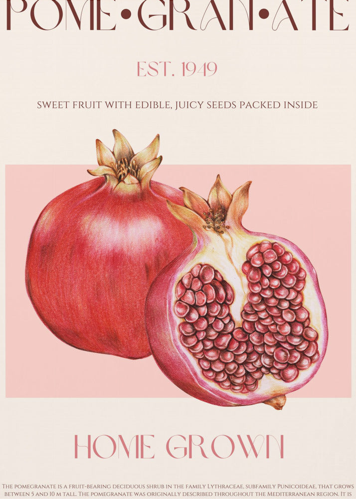 Sappige granaatappel | Poster