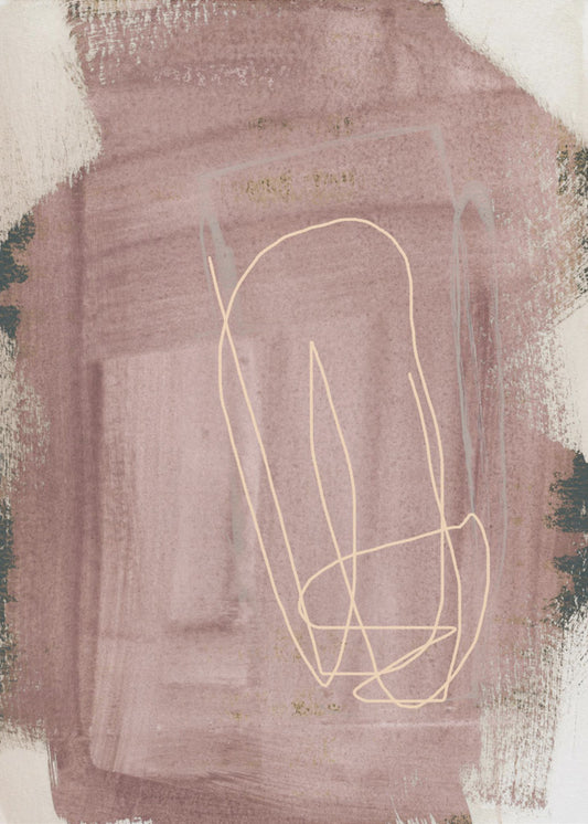 Abstracte penseelstreken 183 kopieën | Canvas