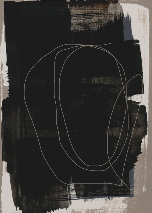 Abstracte penseelstreken 180Z | Canvas