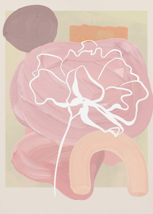 Abstracte bloesems | Canvas