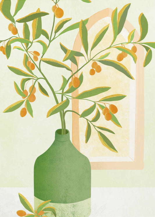 Gotische olijven | Canvas