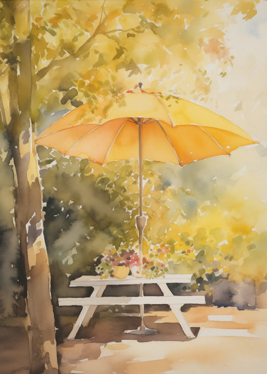 Zomer in de achtertuin | Canvas