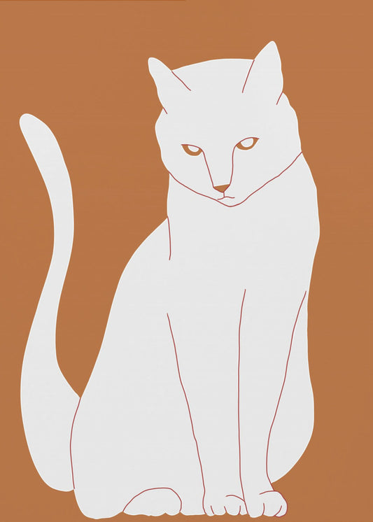 White and orange cat | Canvas