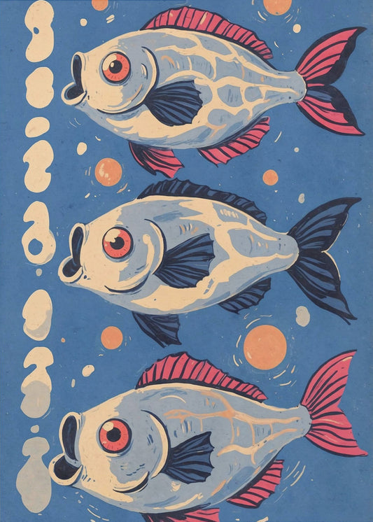 Kosmische Koi Dans | Canvas